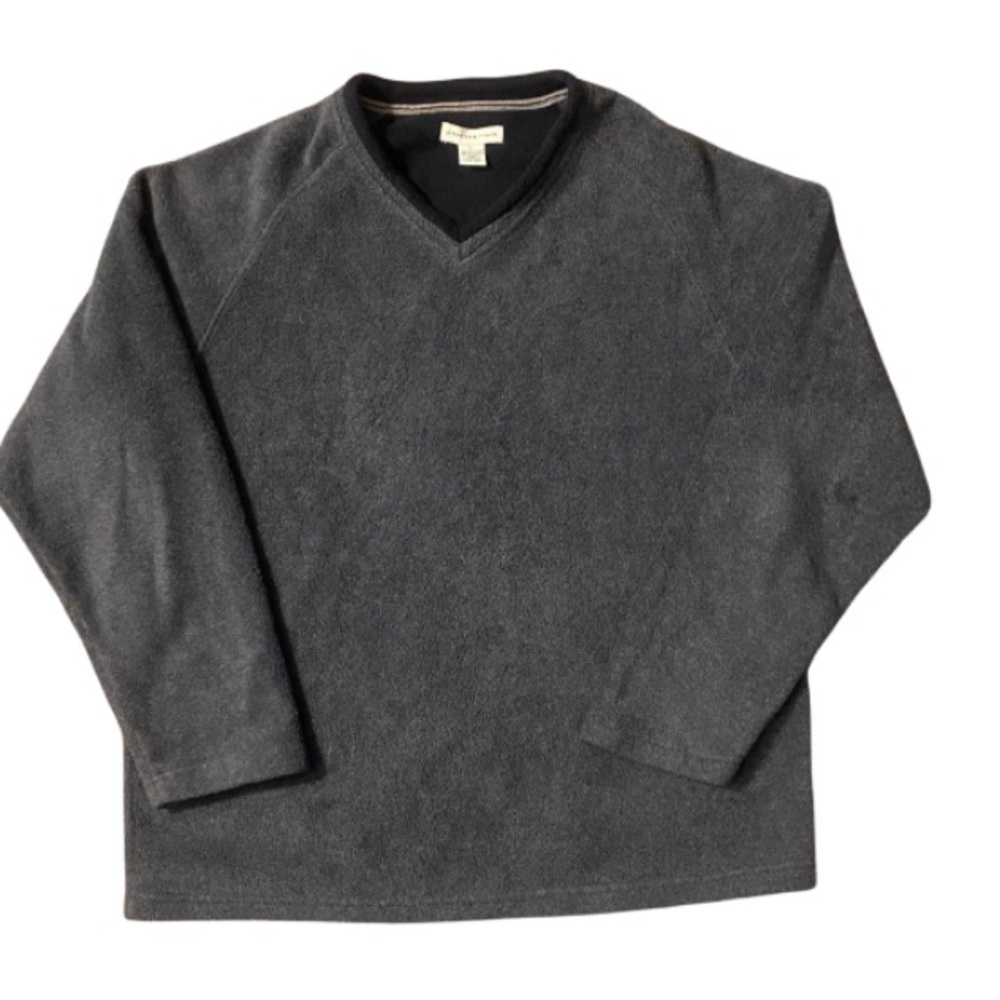 Preswick & Moore Charcoal V-Neck Sweater Size L